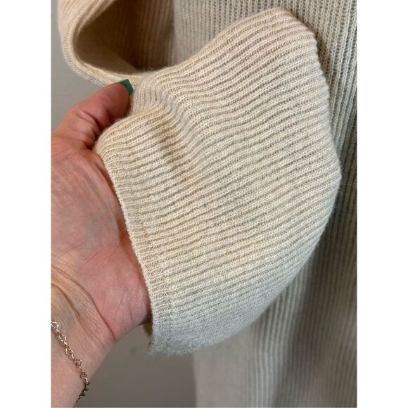 NWOT Nanushka Canaan Sweater Off-White Wool Cashmere Blend Knit Mock Neck Dress - Picture 5 of 13